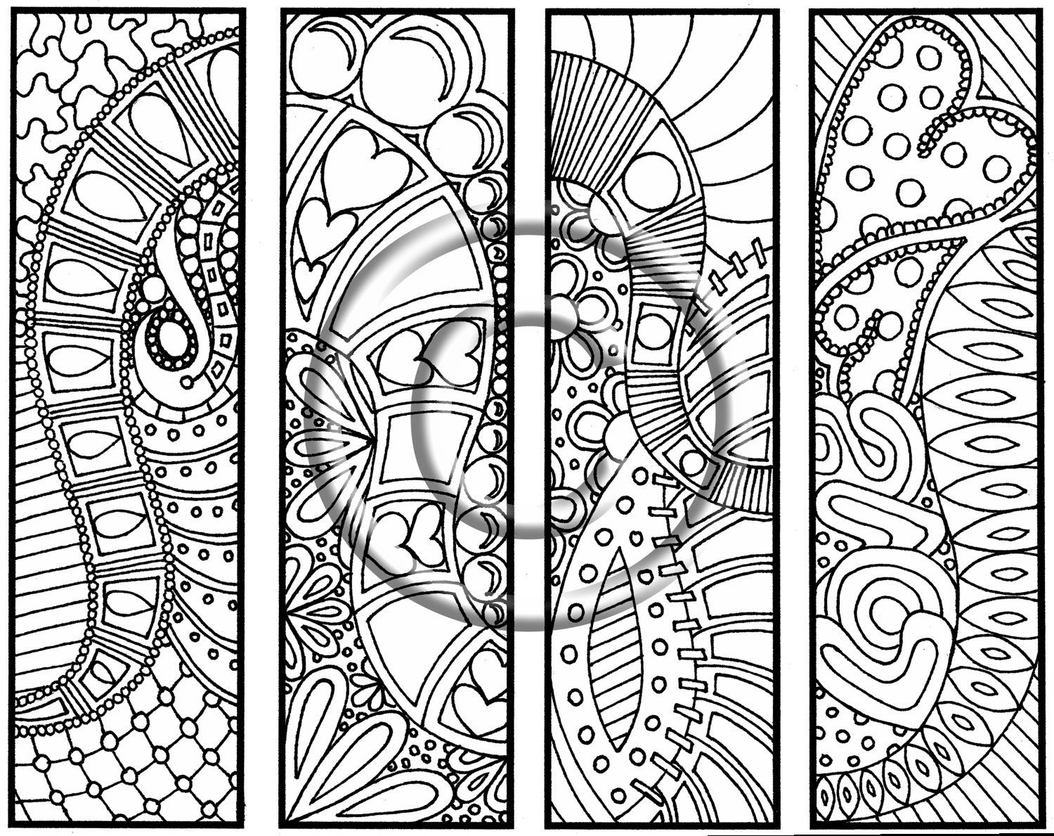 abstract art coloring pages easy to print - photo #45