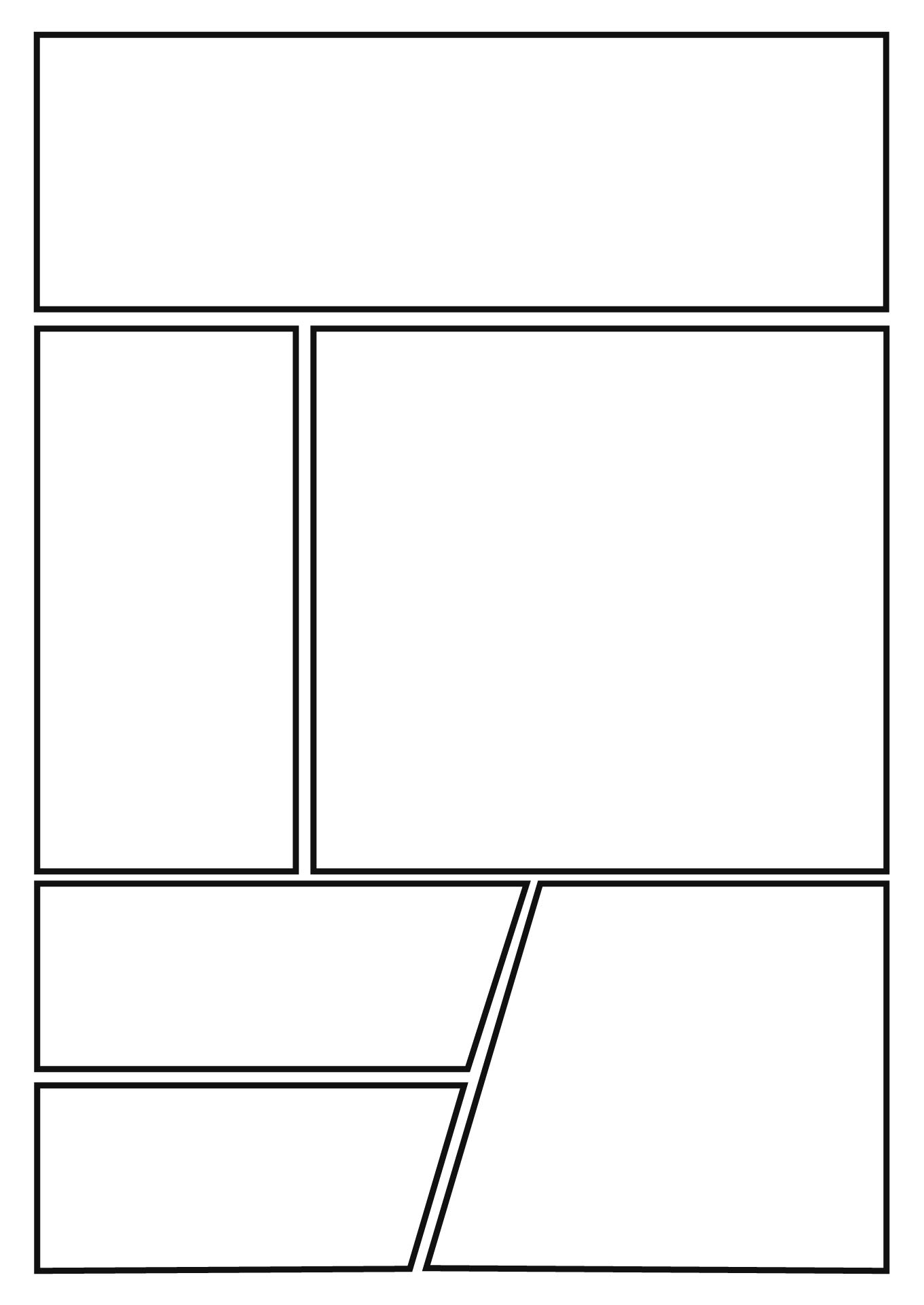 Comic Book Page Template Printable