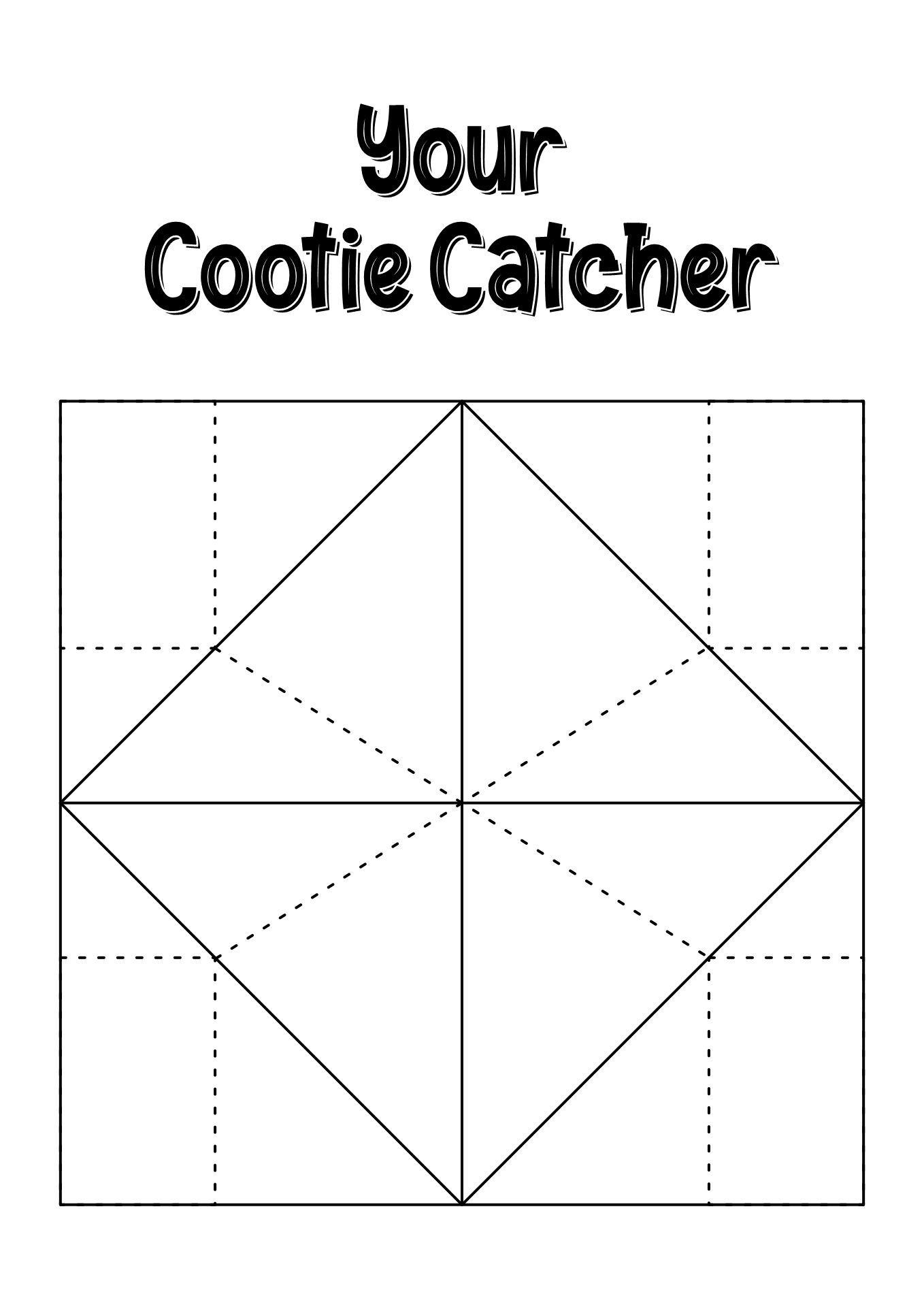 Free Paper Fortune Teller Printable Templates Get What You Need For Free