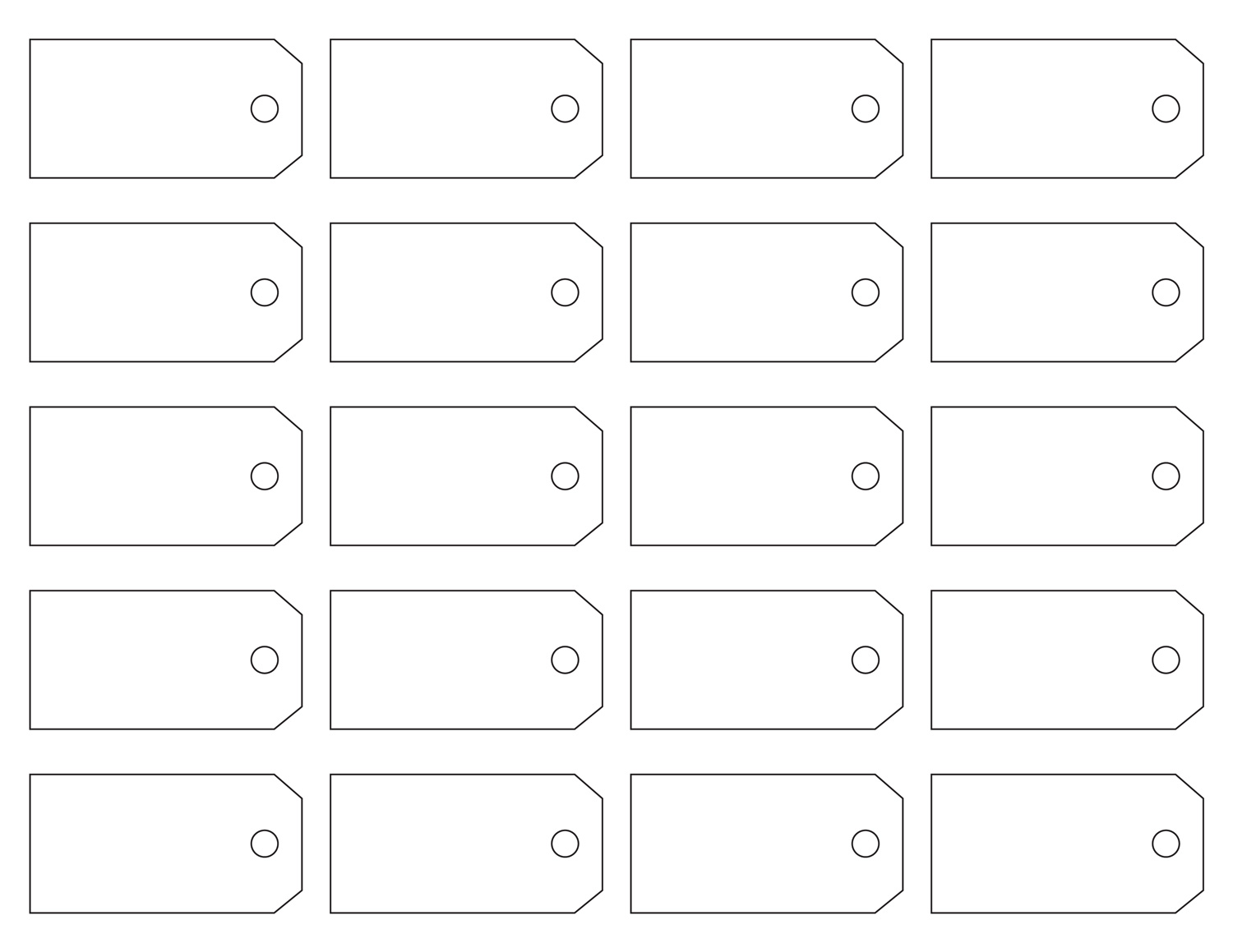 Free Printable Blank Price Tags