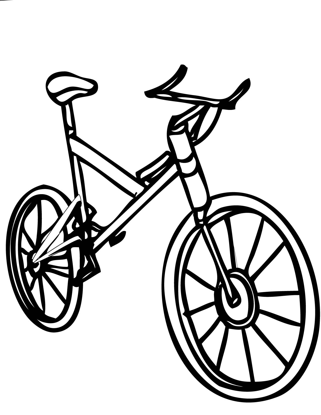 5 Best Images of Bicycle Coloring Printables Coloring Pages