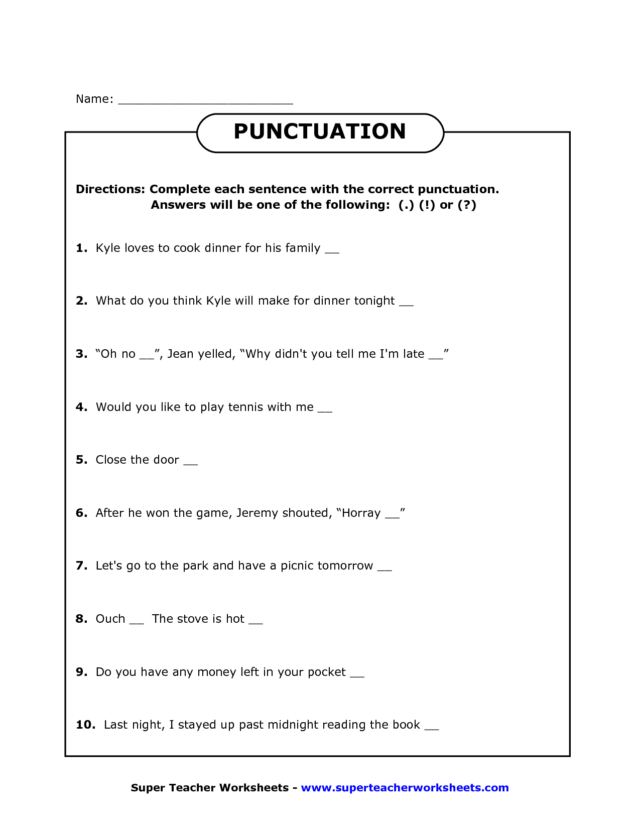 2nd Grade Scrambled Sentence Worksheets