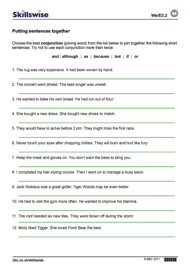 Printables Compound Sentence Worksheet Agariohi Worksheets Printables