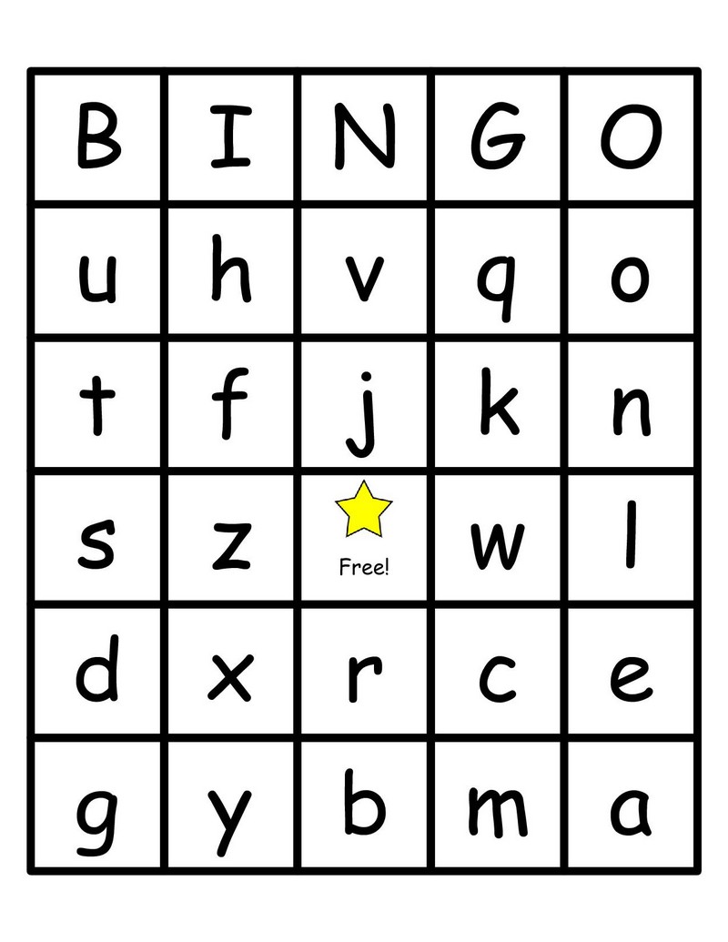 7 Best Images Of Free Printable Alphabet Bingo Cards Template Free