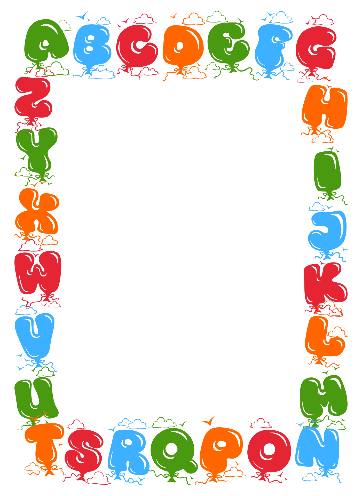 7 Best Images Of Free Printable Alphabet Borders Free Printable