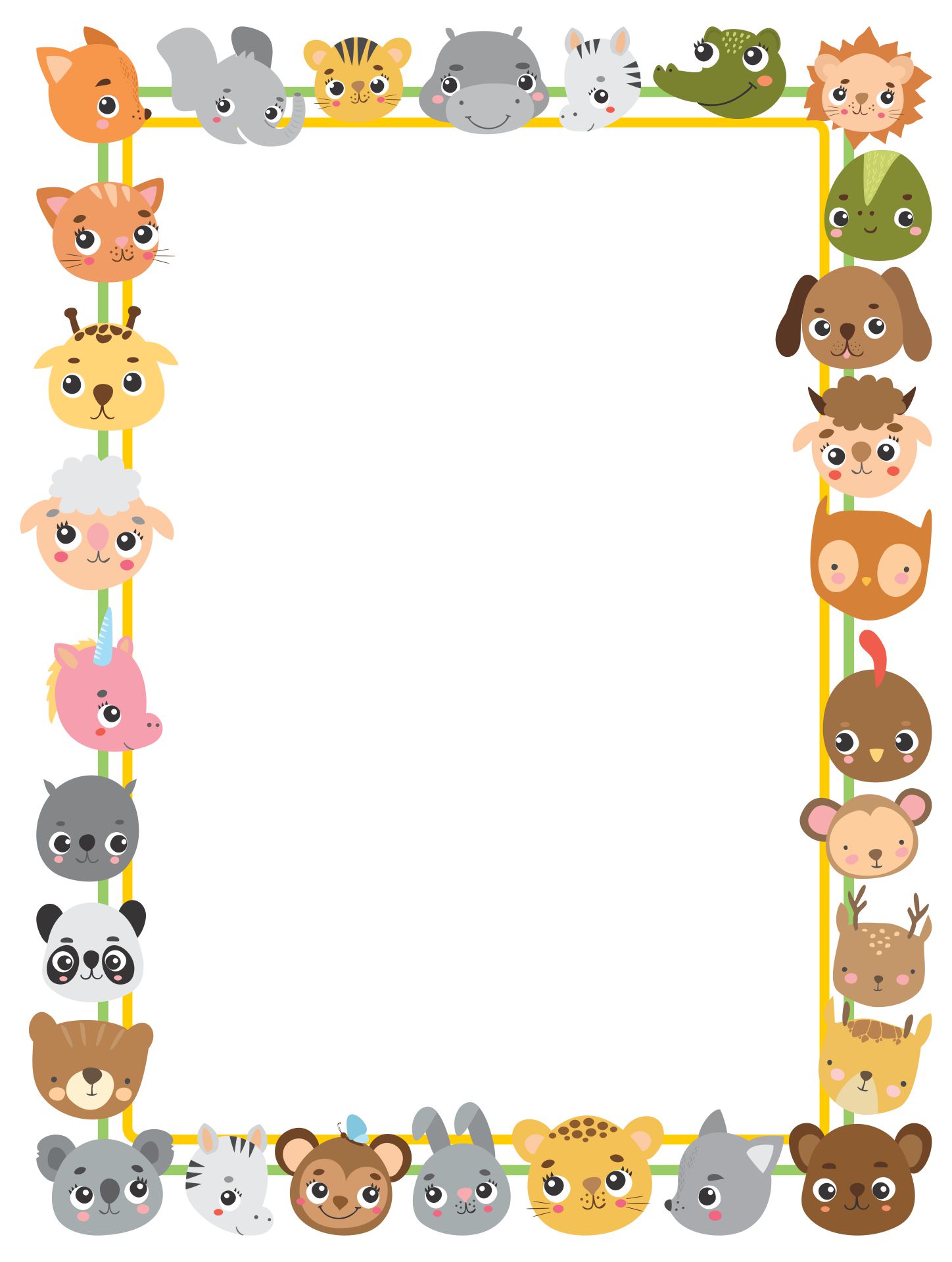 Preschool Border Templates Free Printable Templates