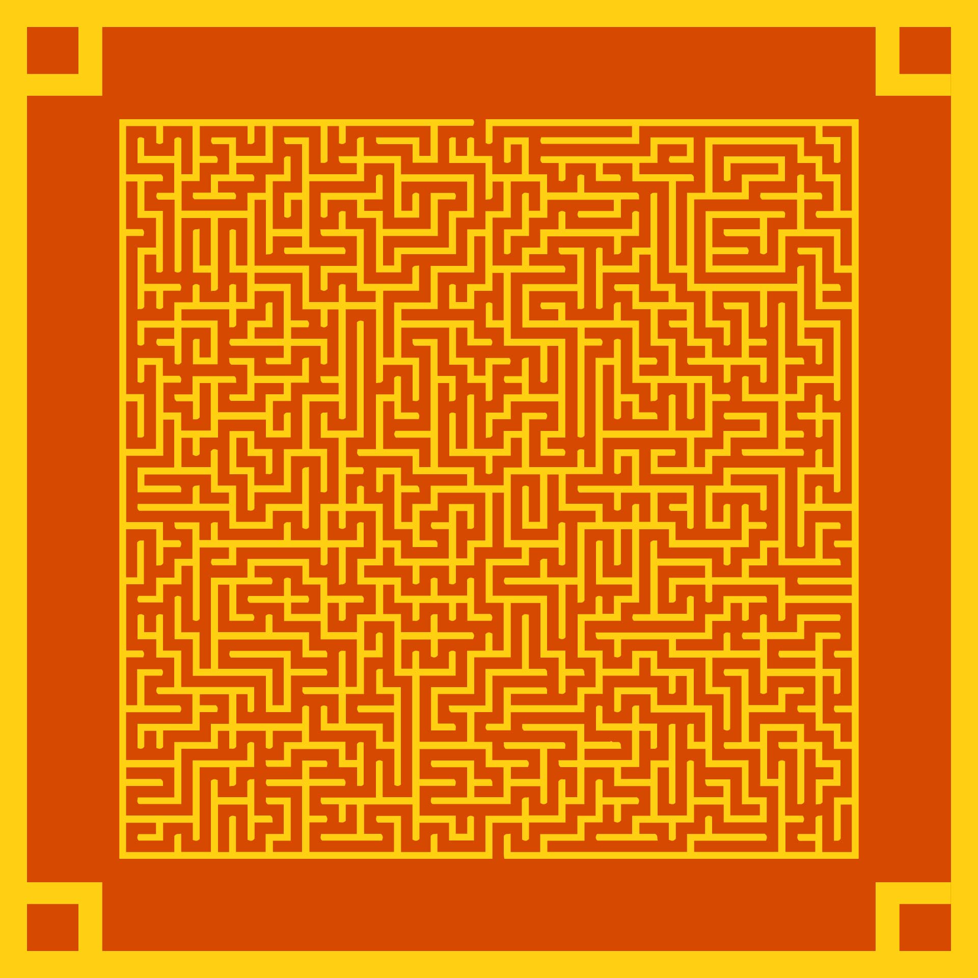 Hard Printable Mazes