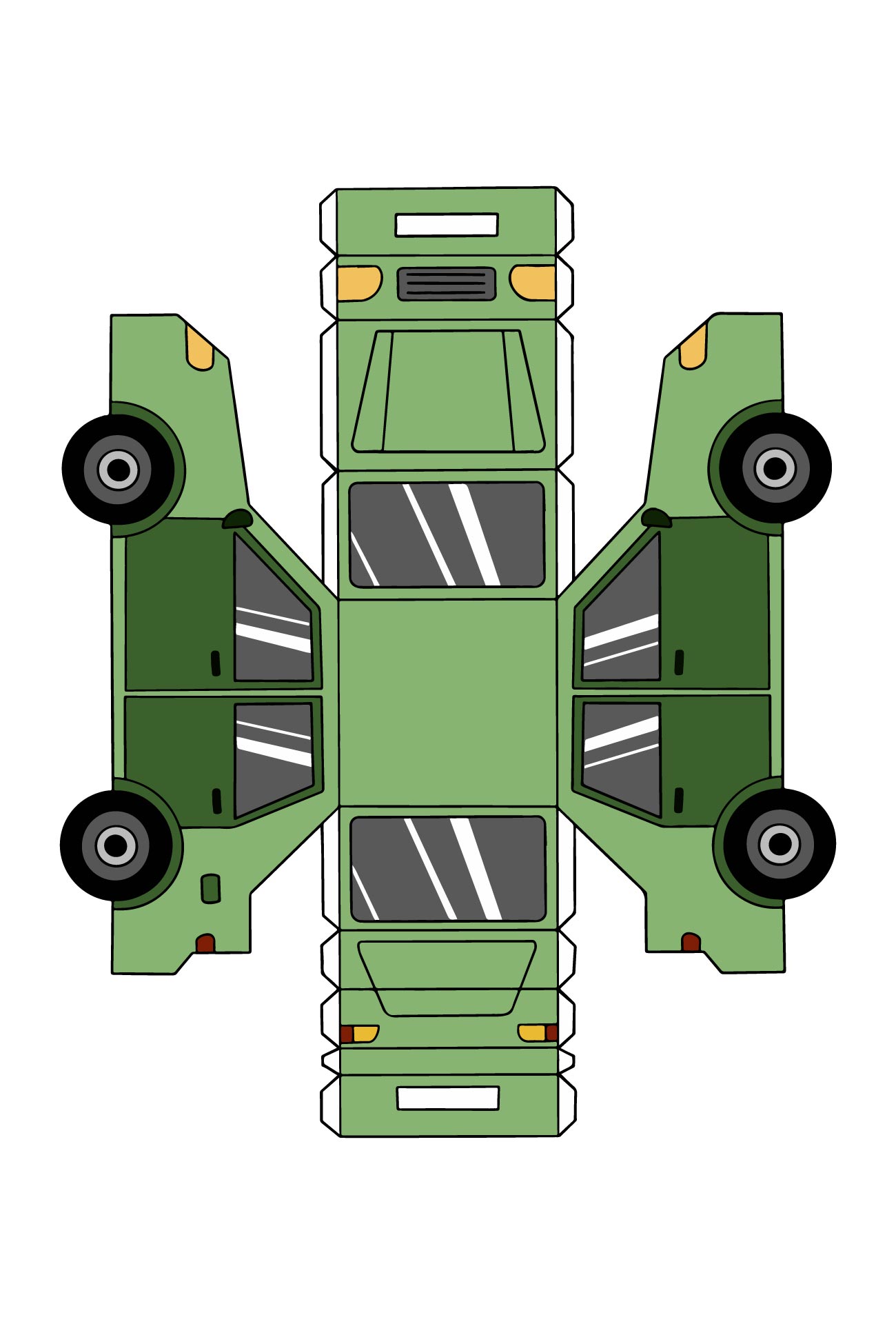 car-papercraft-printable-templates