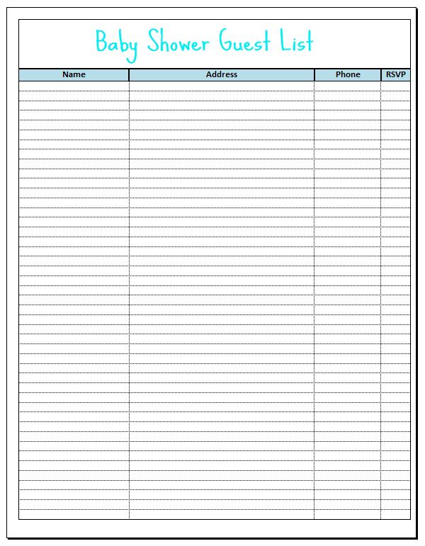 8 Best Images of Free Printable Guest List Sheet Free Printable Guest