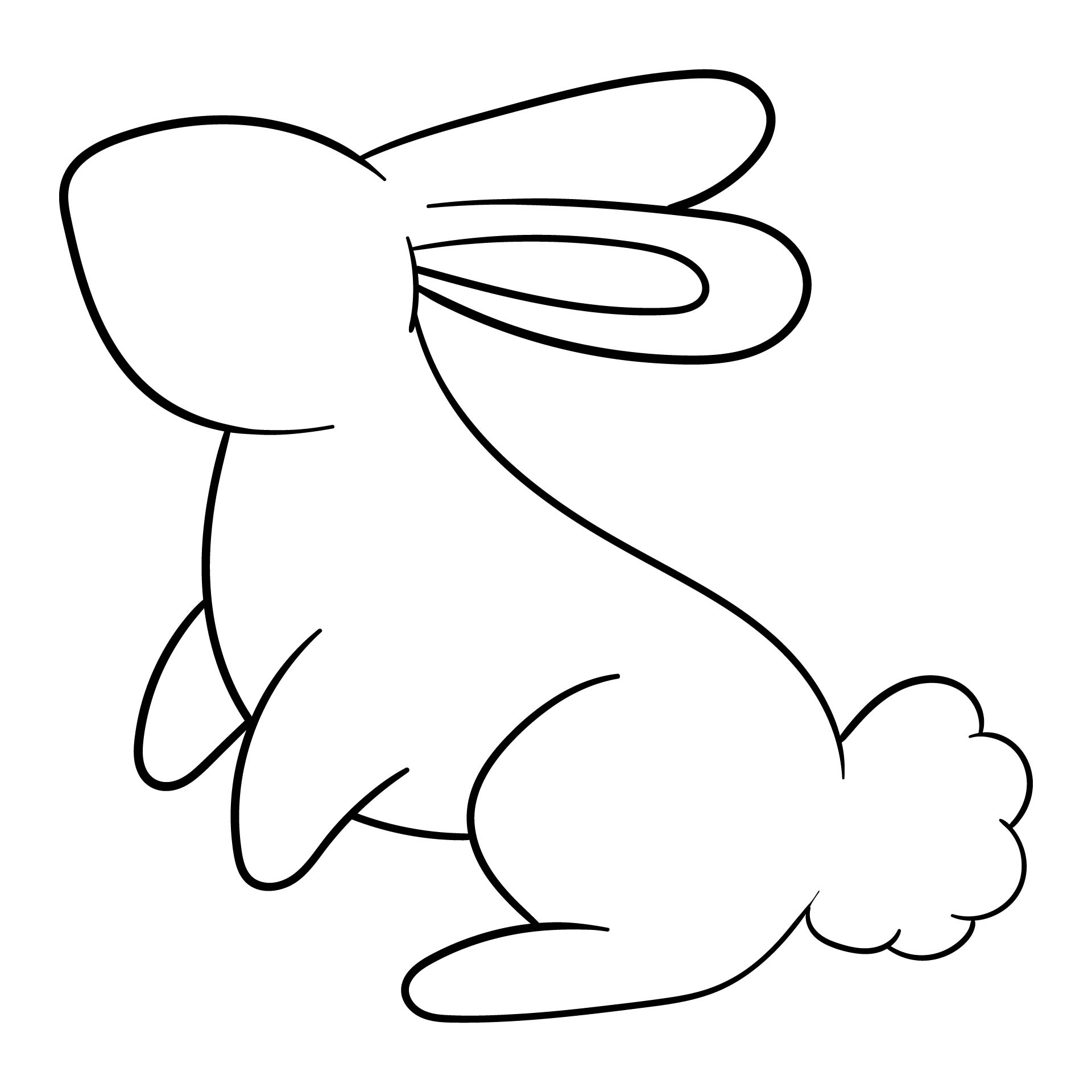 7 Best Images of Easter Chicks Outline Printable Chick Coloring Page Easter Colouring, Bunny