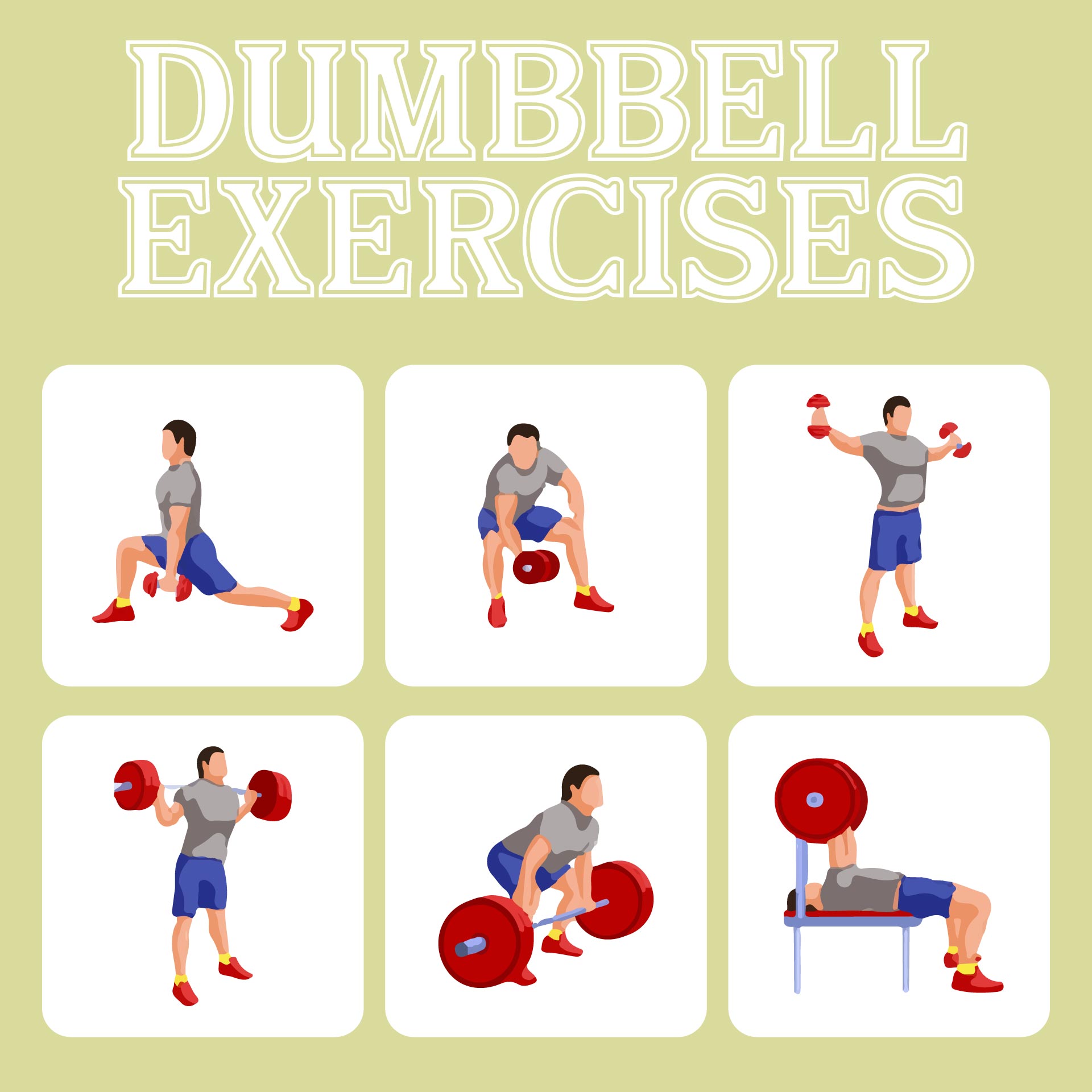 8 Best Images of Free Printable Dumbbell Workout Poster Dumbbell