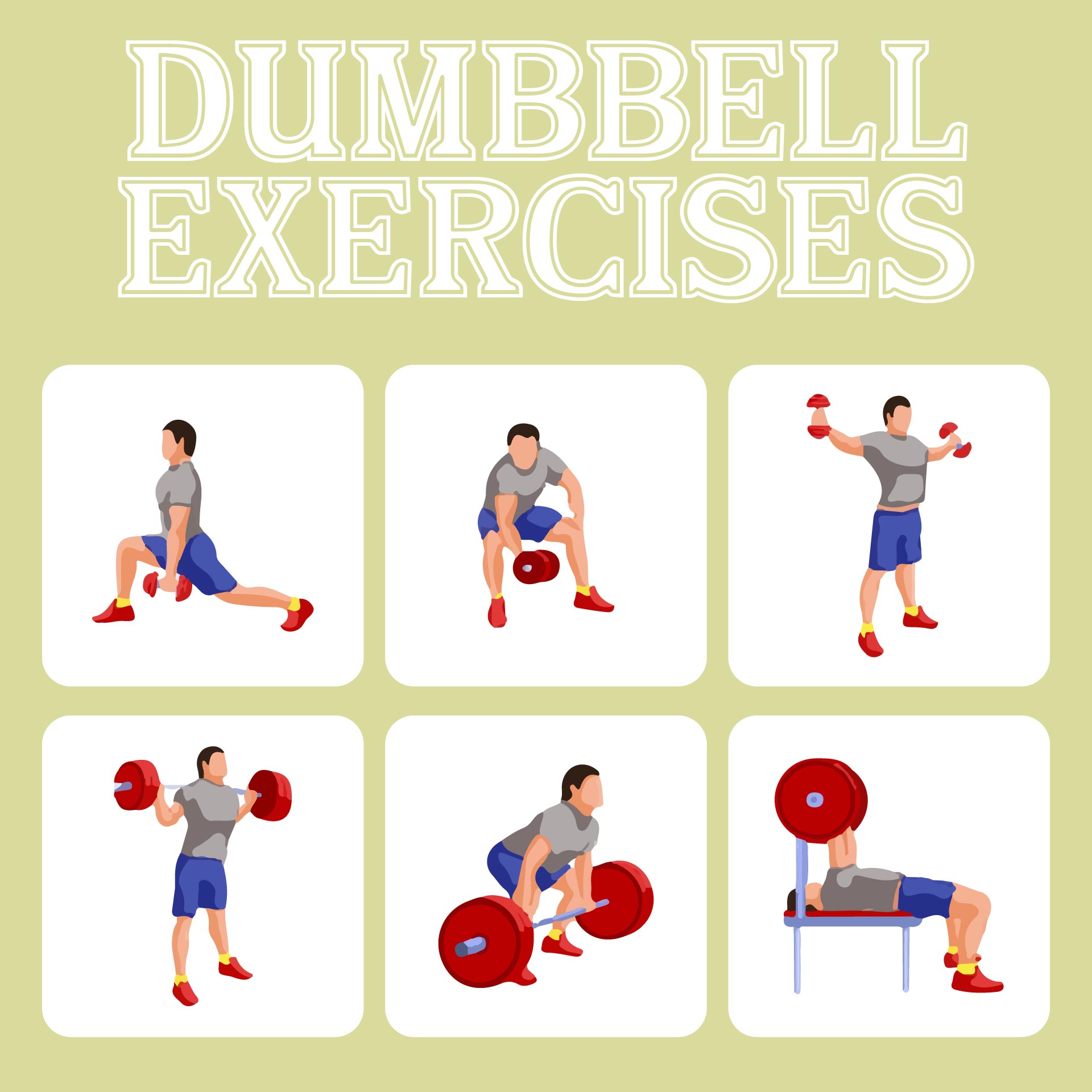 8 Best Images Of Free Printable Dumbbell Workout Poster Dumbbell