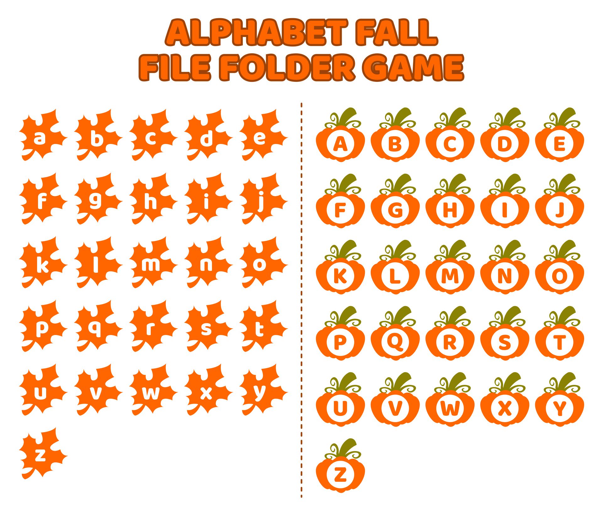 6 Best Images of Printable File Folder Games Alphabet Alphabet