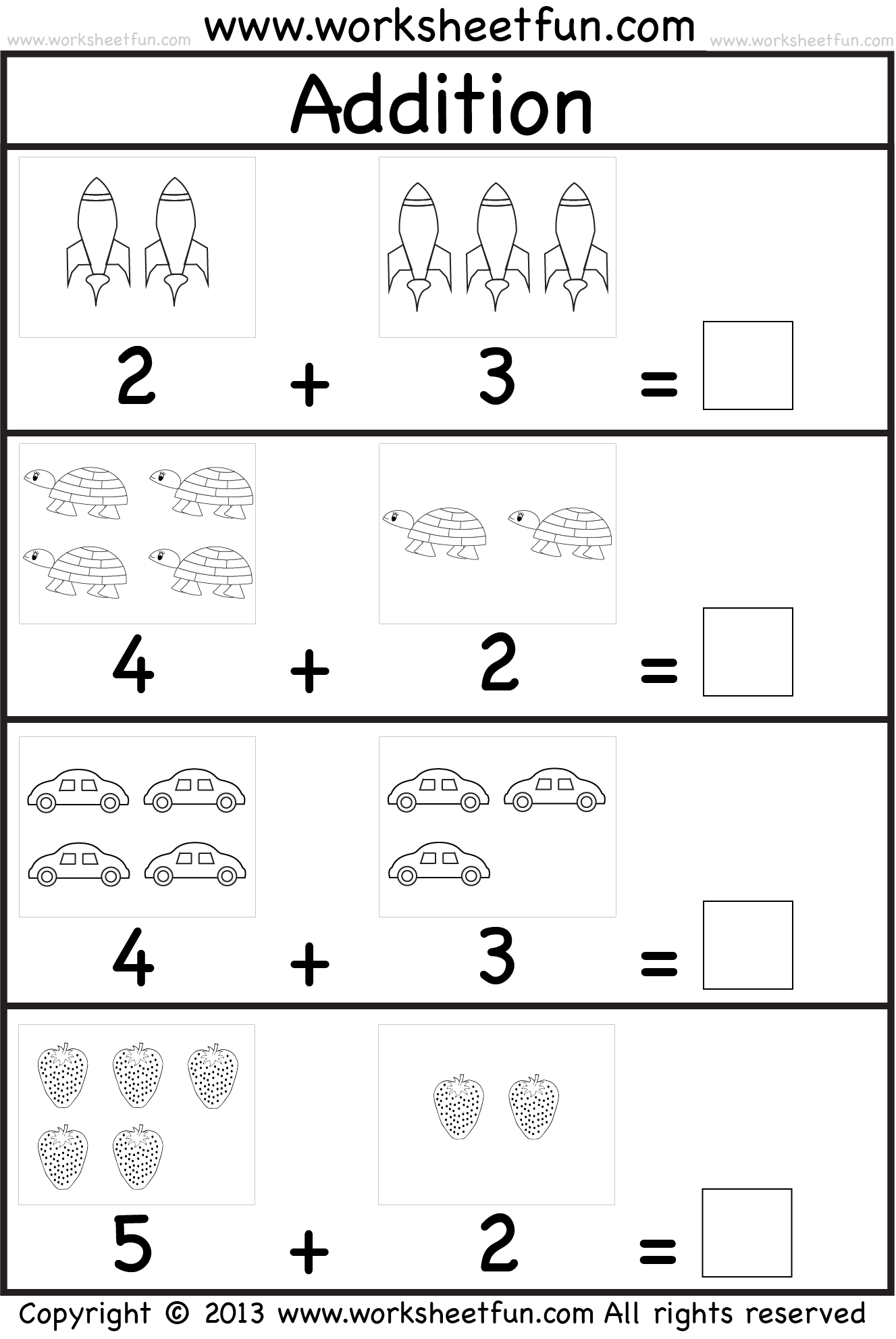 Printable Count And Add Worksheets For Preschools