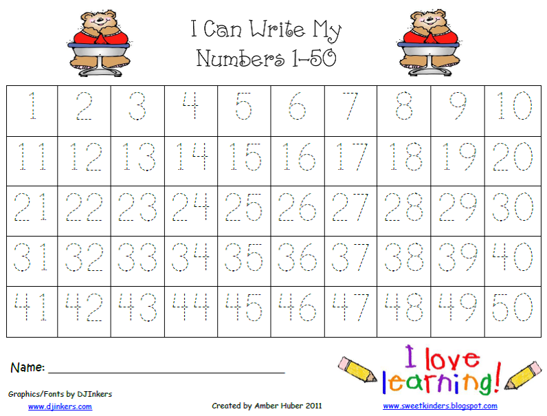 7 Best Images of Number Sheets 1 To 50 Printable Printable Number 1