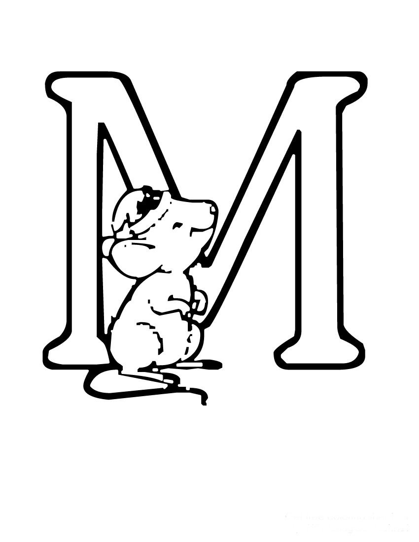 m ms coloring pages - photo #48