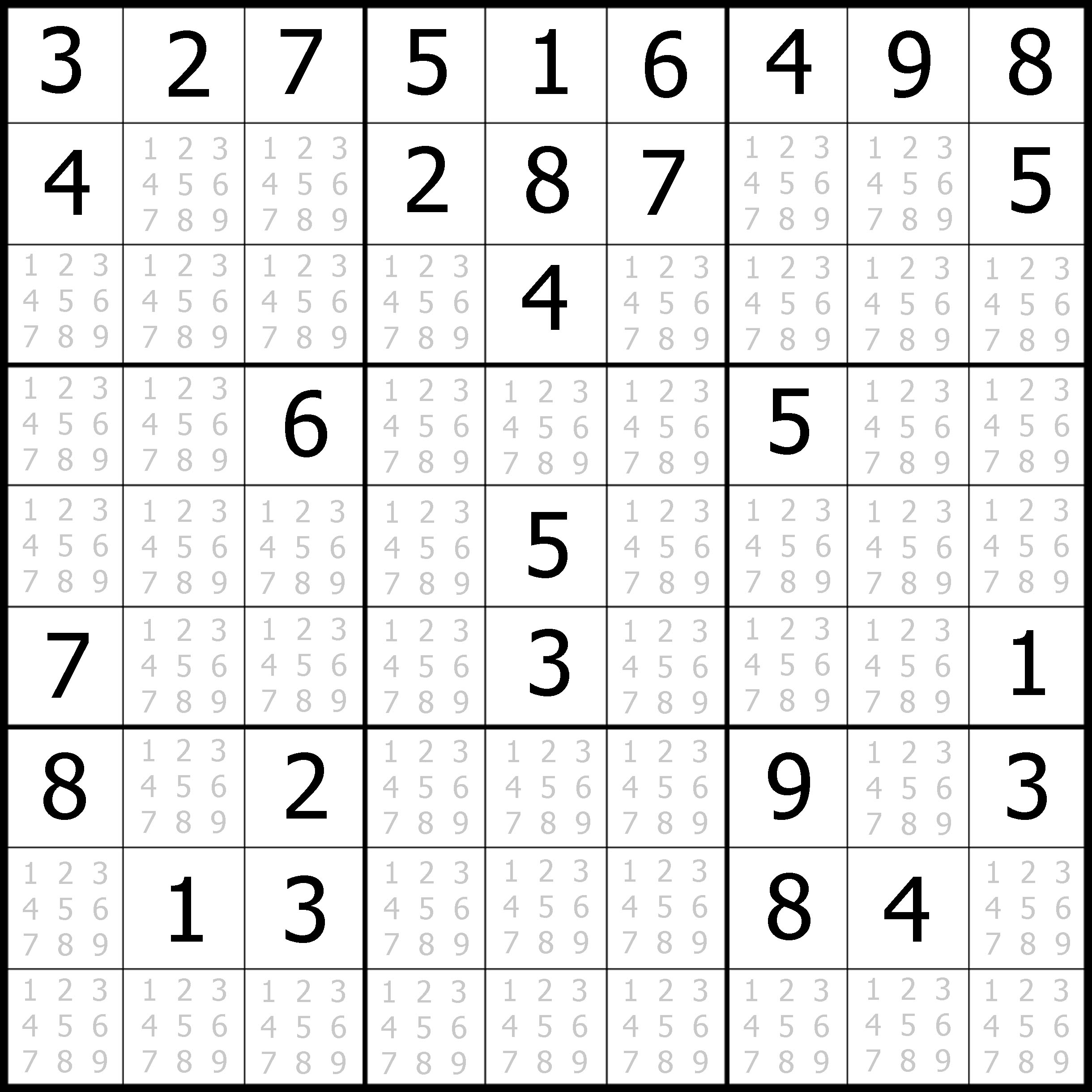 Free Printable Sudoku Puzzles Easy 1