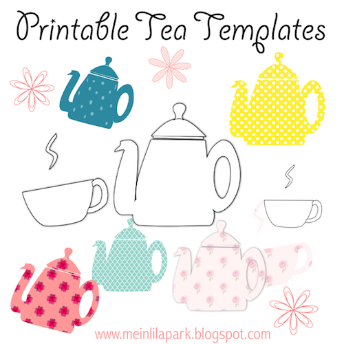 Free Printable Tea Cup And Saucer Template