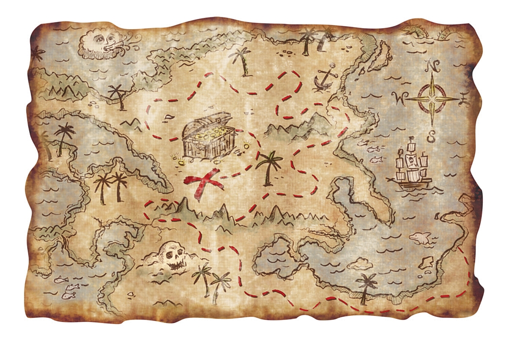 9 Best Images of Printable Pirate Treasure Map Realistic Printable