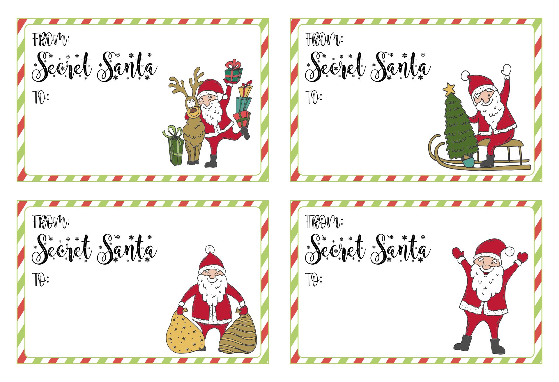 8 Best Images of Personalized Christmas Gift Tags Printable - Printable