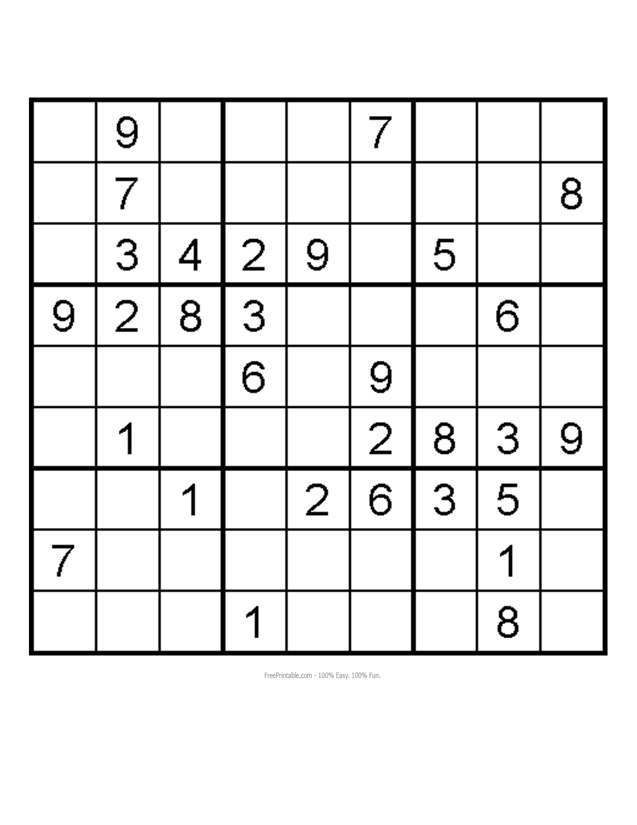 Sudoku Medium Level