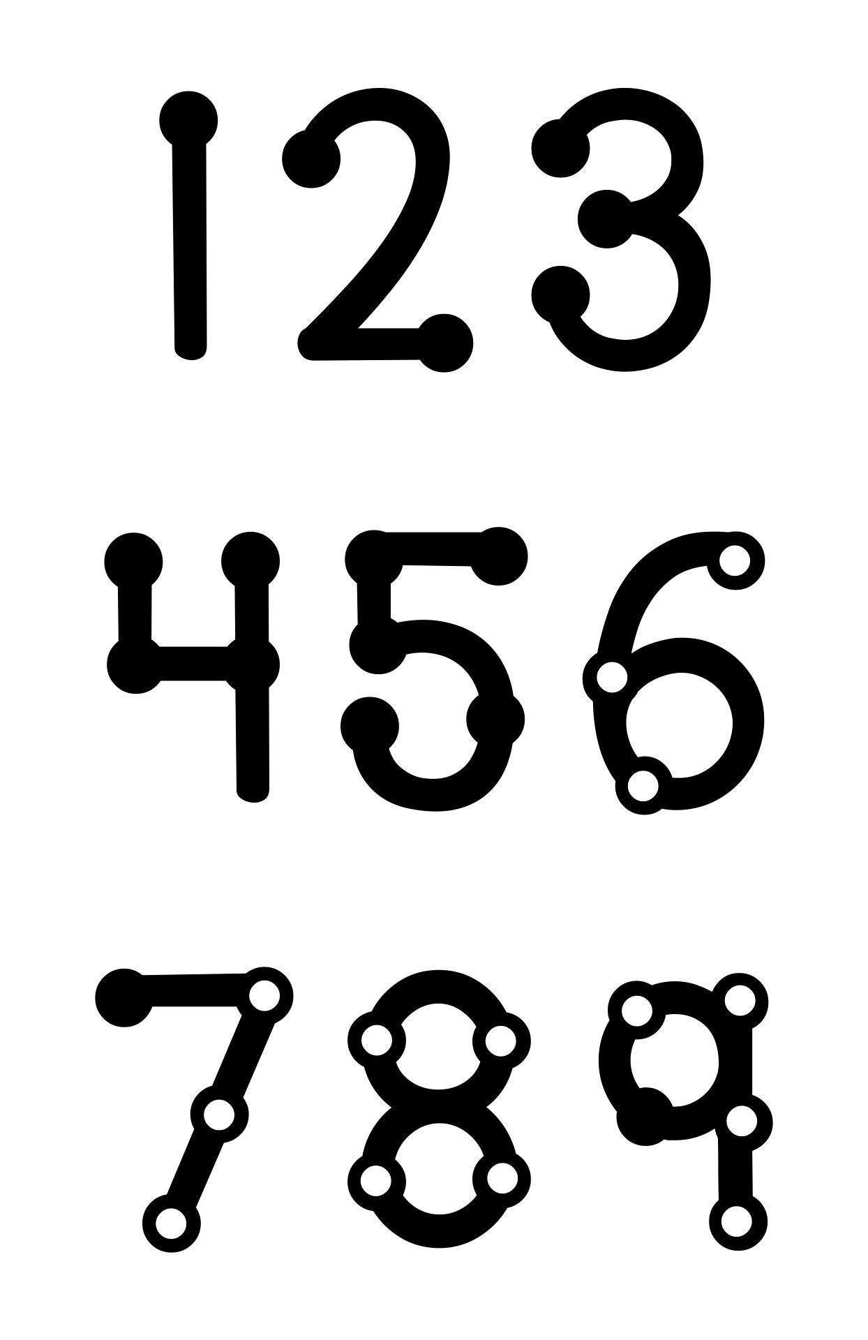 4 Best Images of TouchMath Numbers 1 9 Printable Free Touch Math