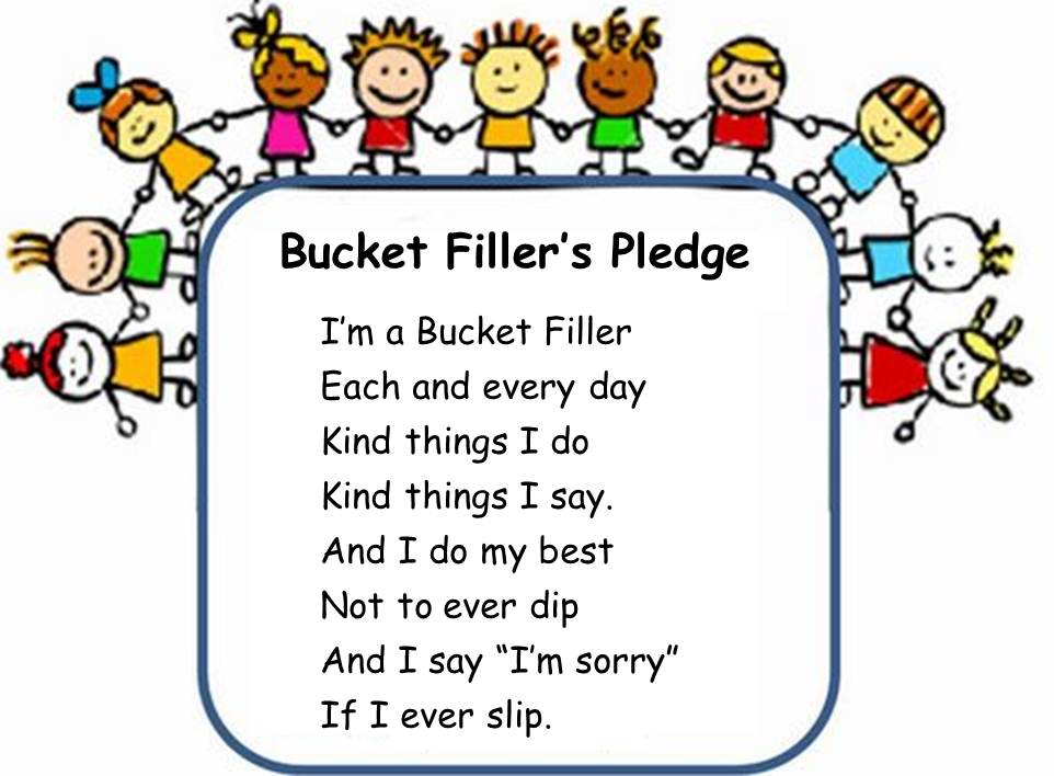 8 Best Images Of Bucket Filler Printables PDF Bucket Filler Pledge Bucket Filler Forms And