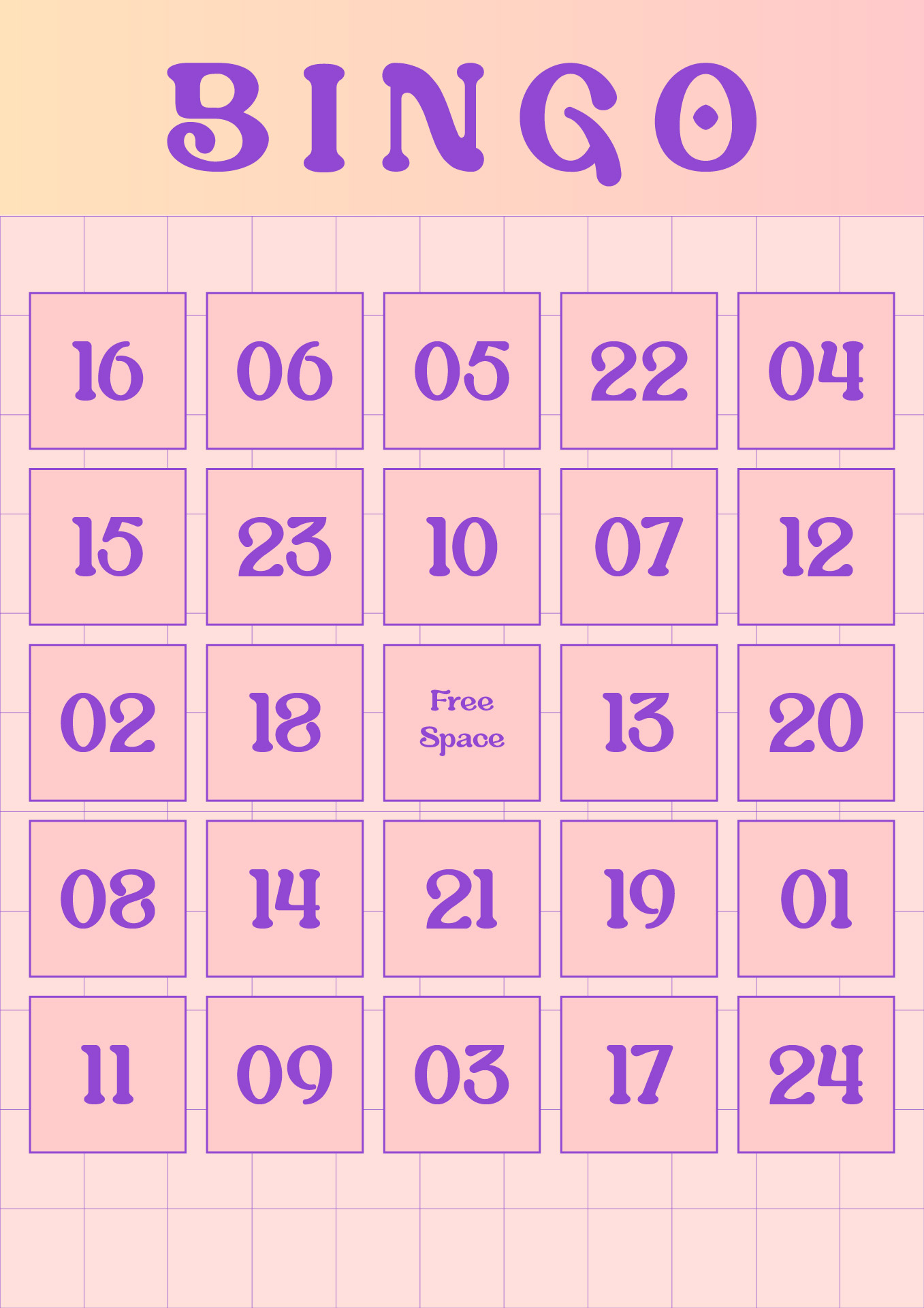 Free Printable Bingo Cards Not From Pinterest