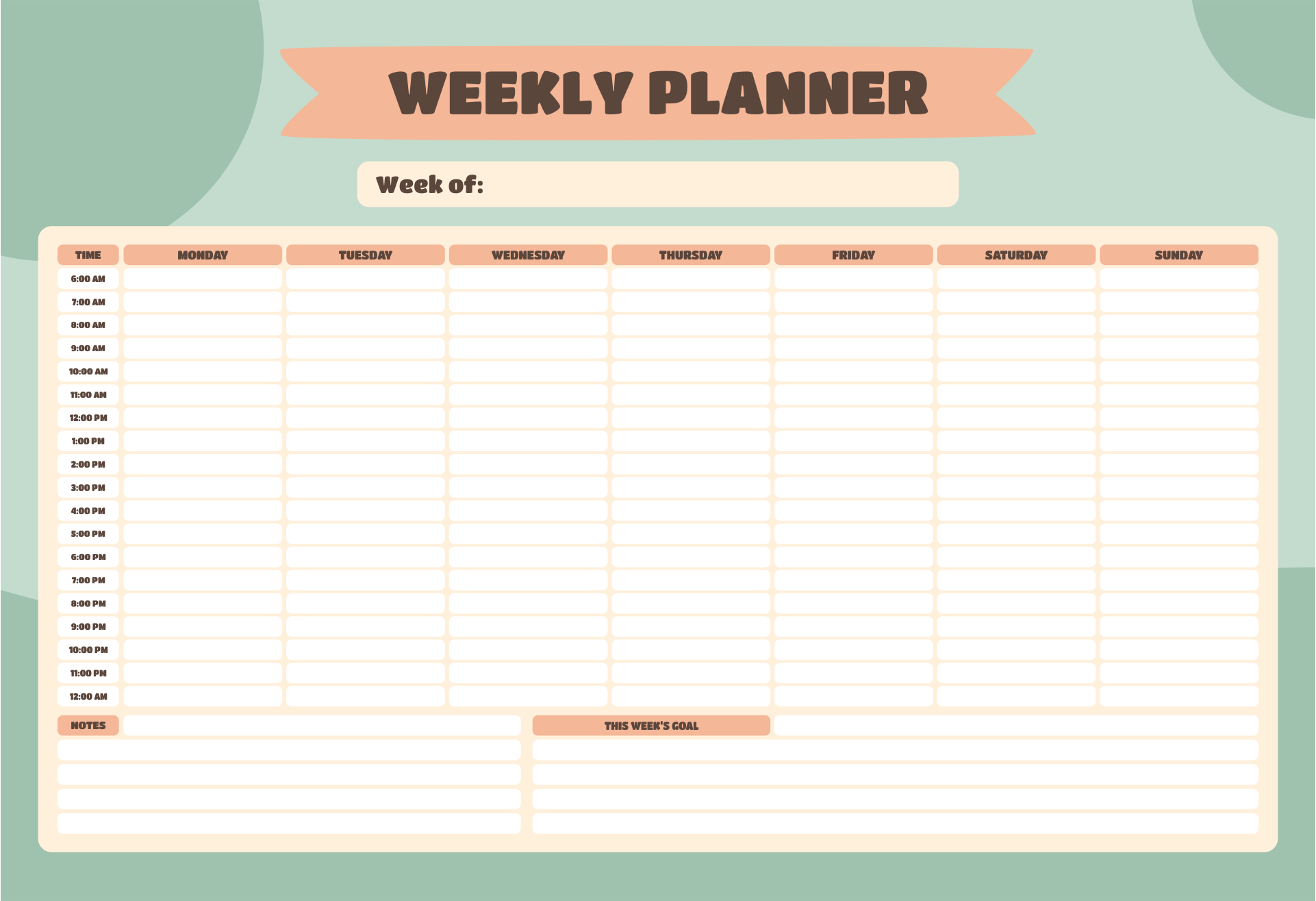 8 Best Images of Printable Hourly Calendar Template Free Printable Hourly Weekly Planner