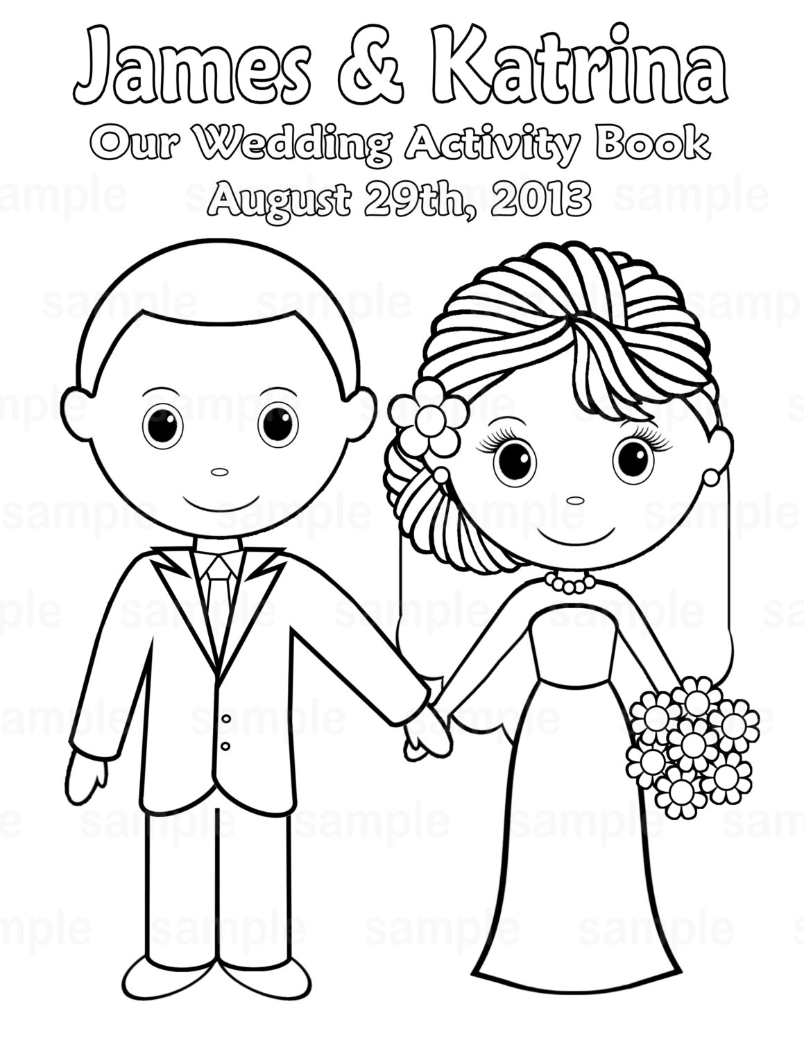 Printable Coloring Sheets Printable Free Wedding Activity Book Pdf