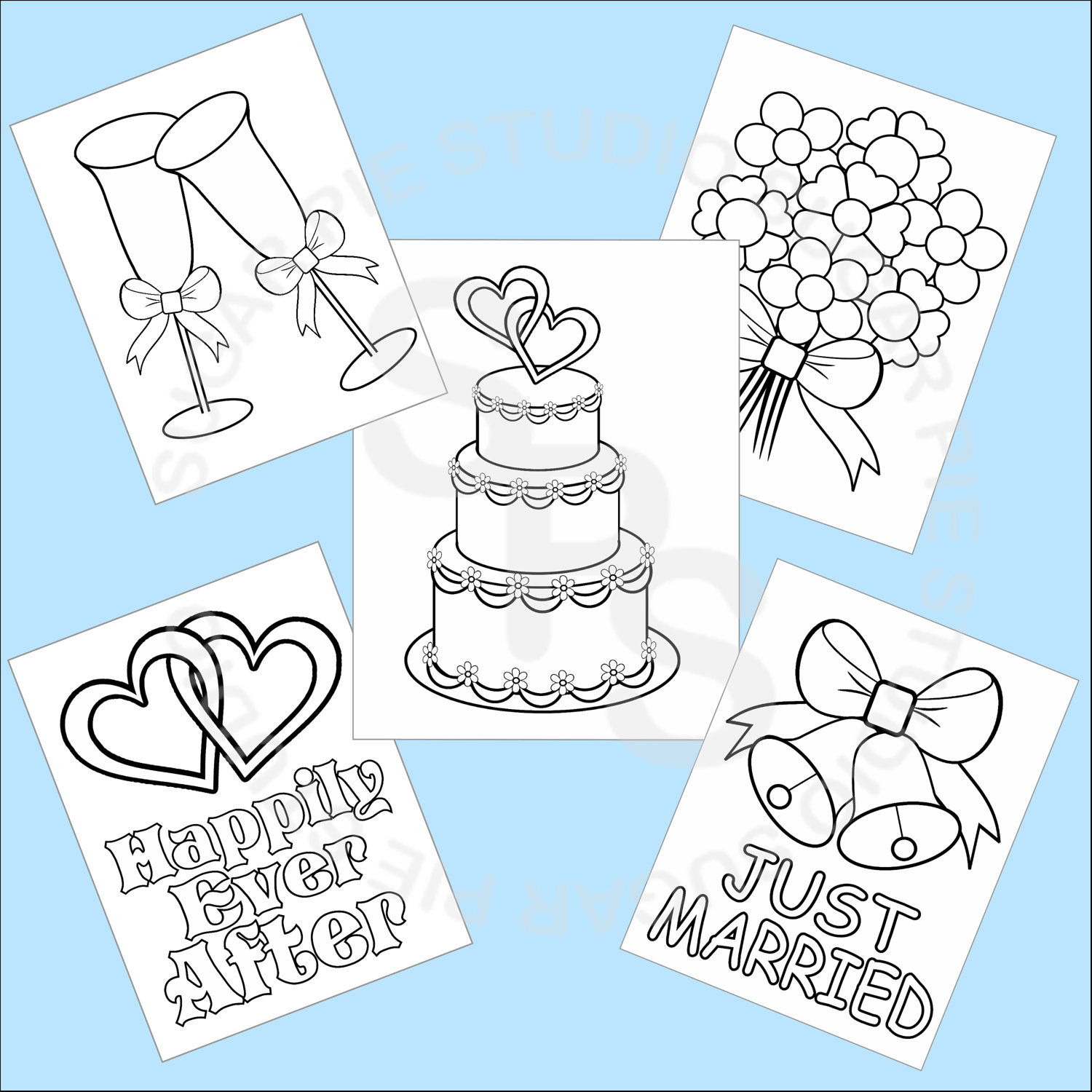 Wedding Car Coloring Page