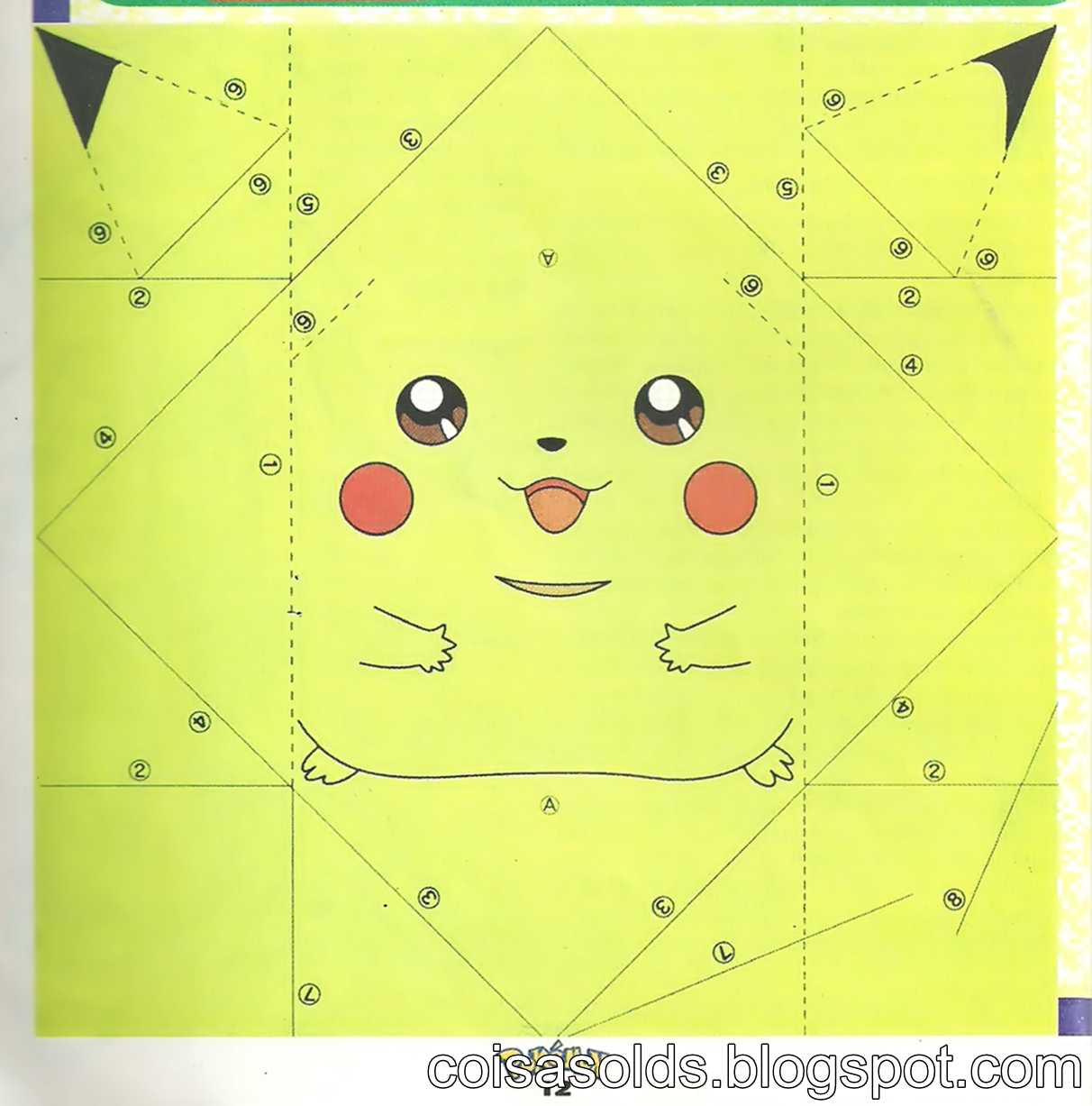 6 Best Images of Printable Pokemon Origami Pikachu Pokemon Origami