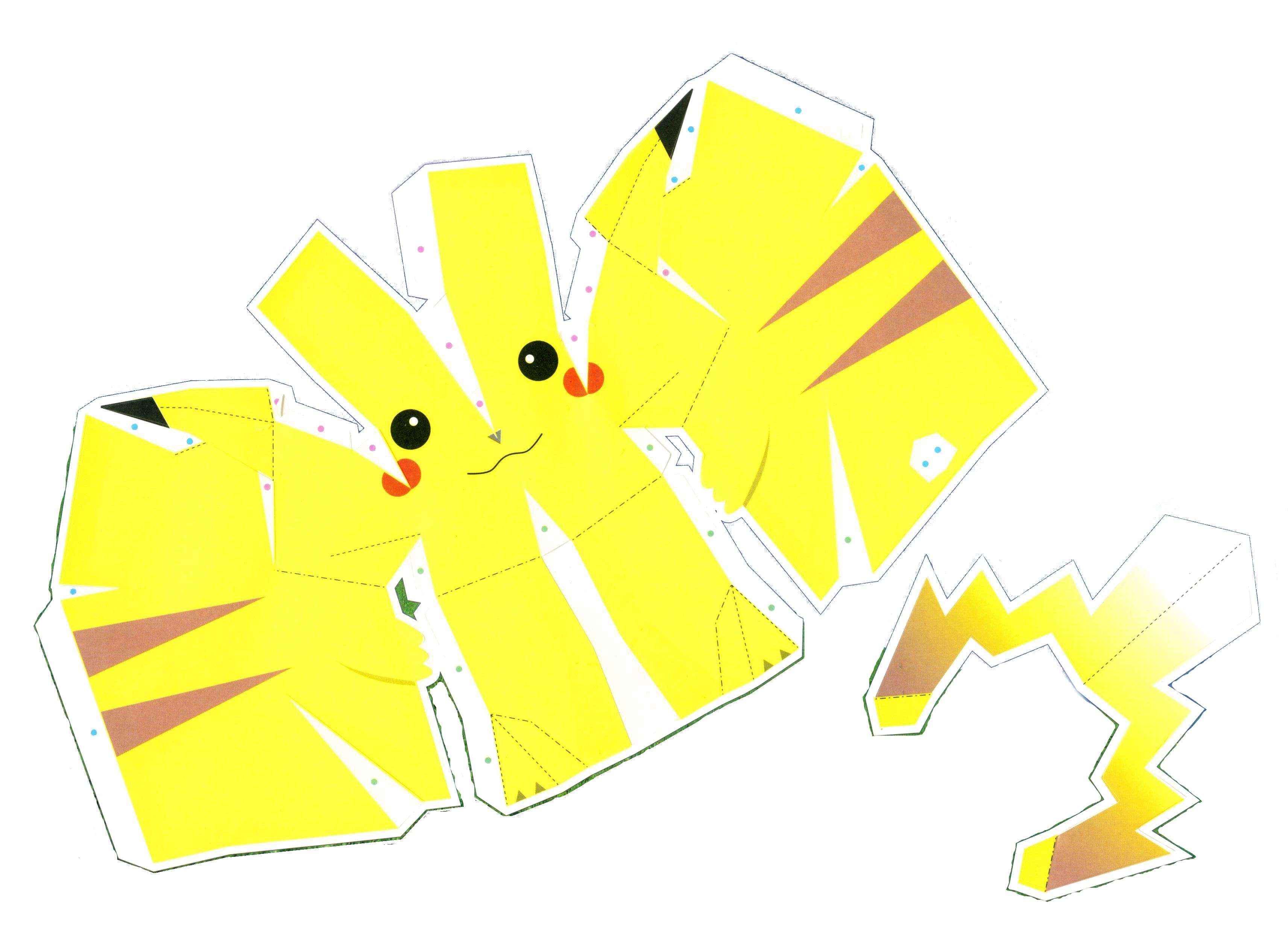 6 Best Images of Printable Pokemon Origami Pikachu Pokemon Origami