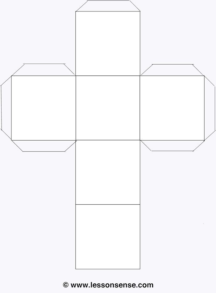 cube foldable template