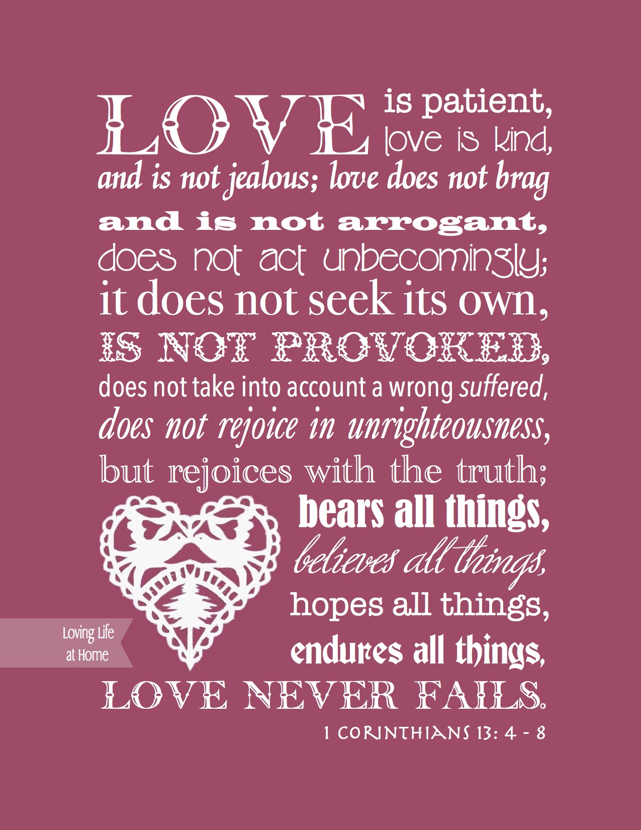 8 Best Images Of 1 Cor 13 Printable 1 Corinthians 16 13 14 These 