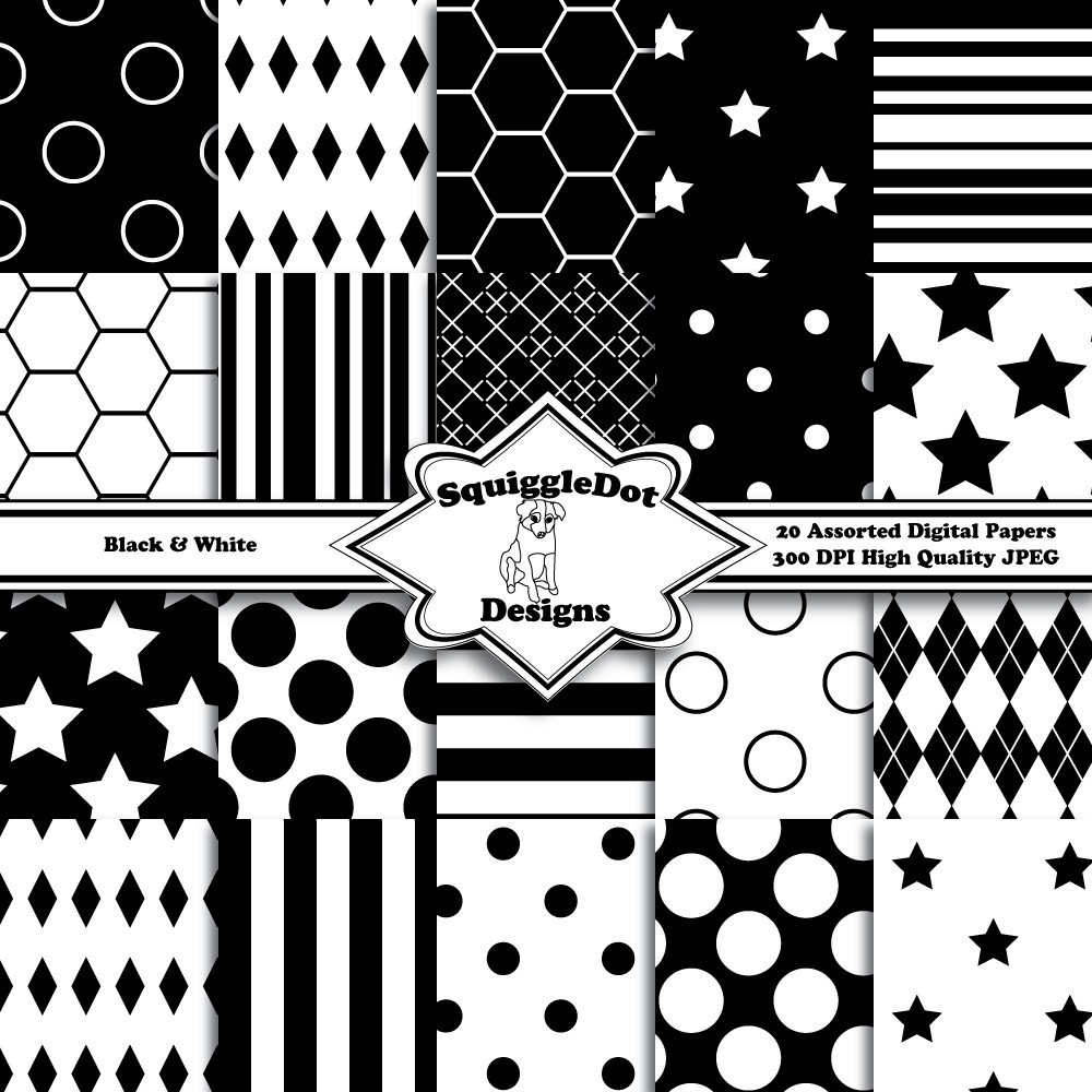 Free Printable Black And White Scrapbook Paper