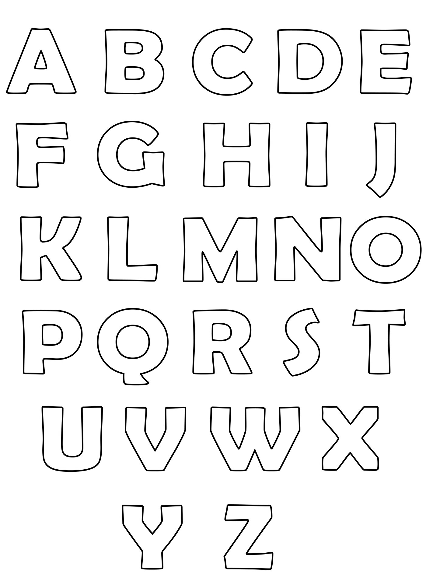 Free Printable 4 Inch Letters