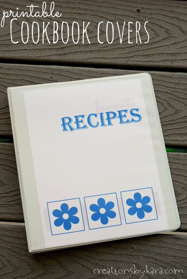 5 Best Images of Printable Cookbook Covers Free Printable Cookbook
