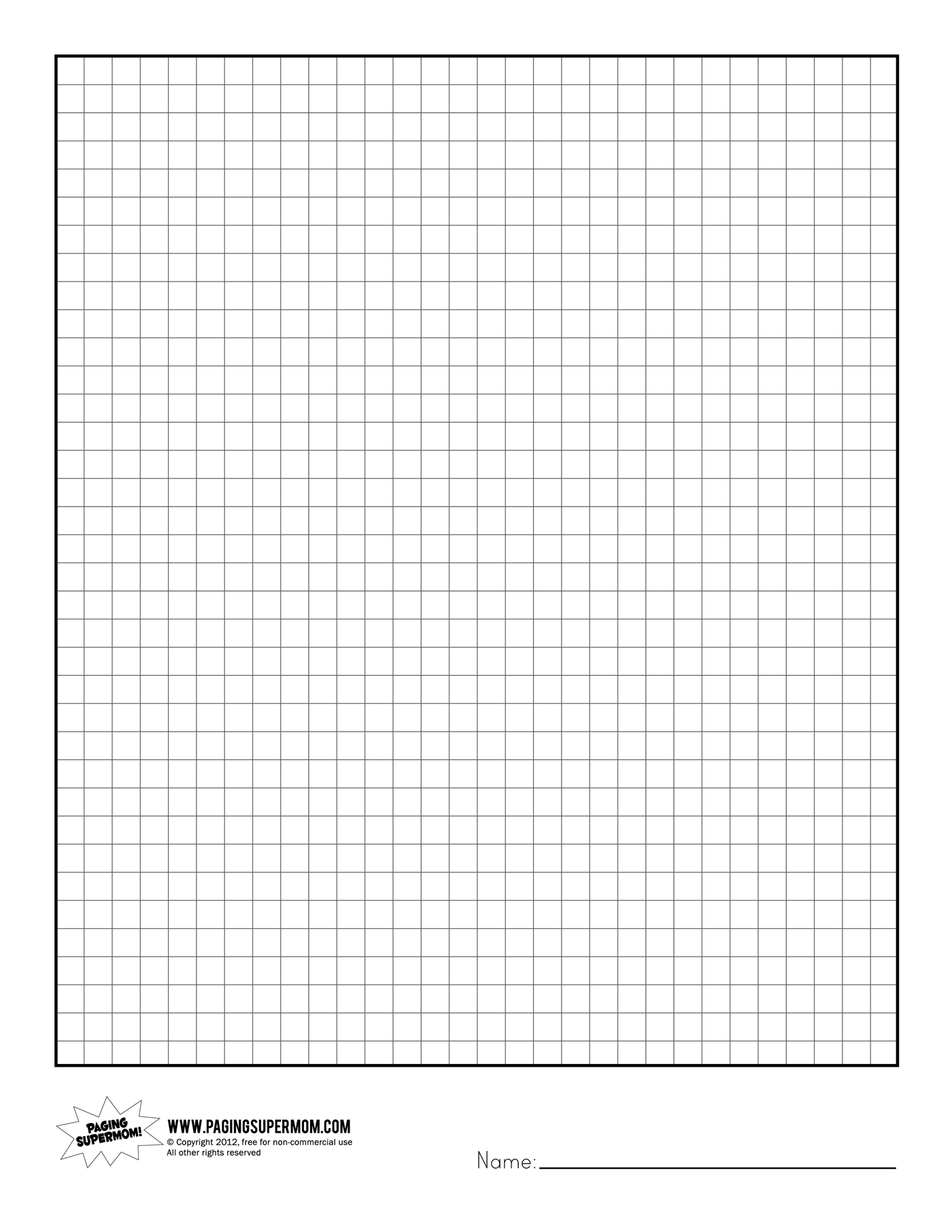 free printable grid graph paper_172545