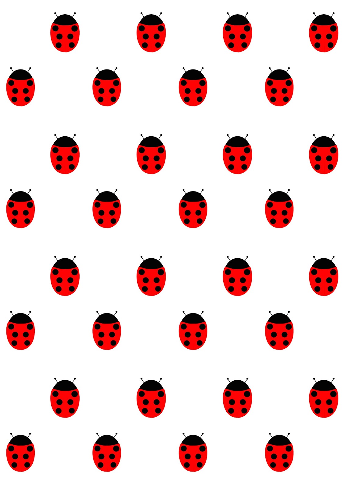 Printable Cut Out Ladybug Template