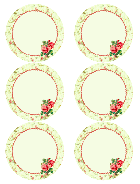 Round Sticker Labels Template