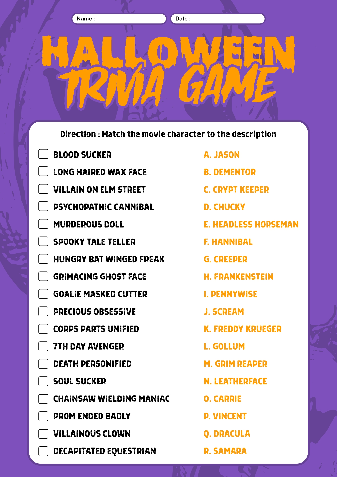 8 Best Images Of Printable Halloween Games For Adults Fun Halloween