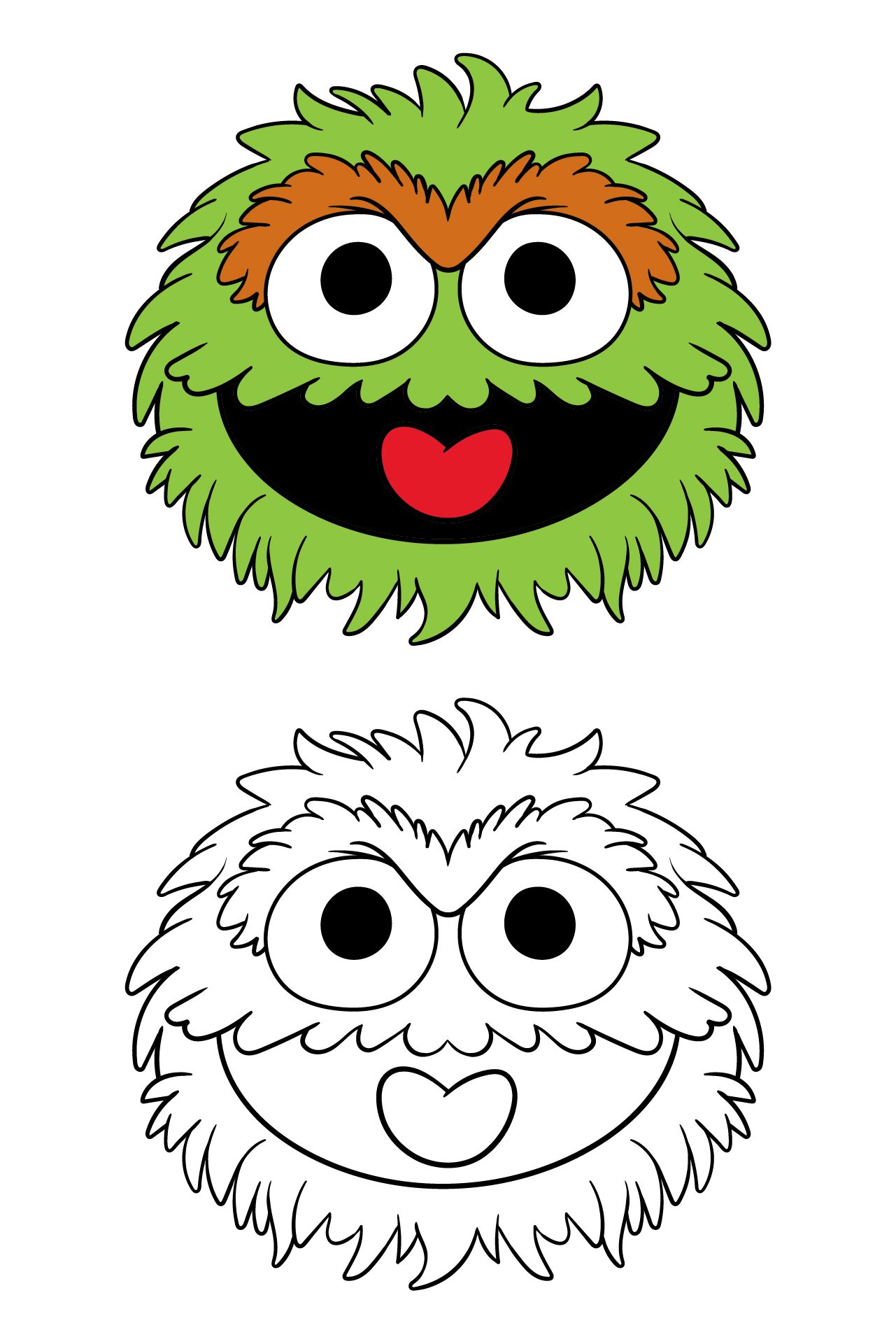 7 Best Images Of Sesame Street Face Templates Printable Sesame Street 