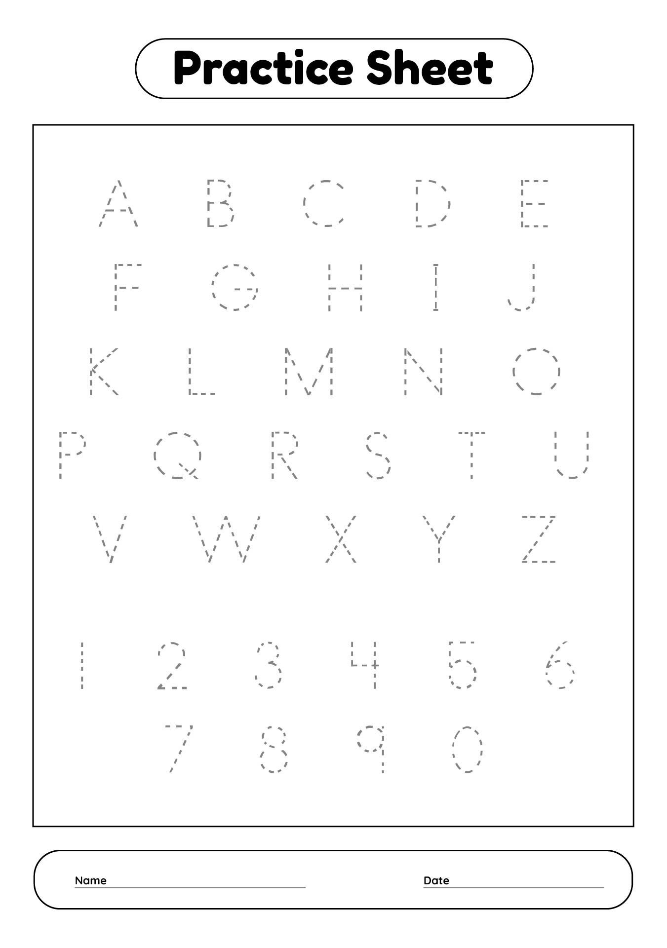 5 Best Images Of Free Printable ABC And 123 Tracing Worksheets 