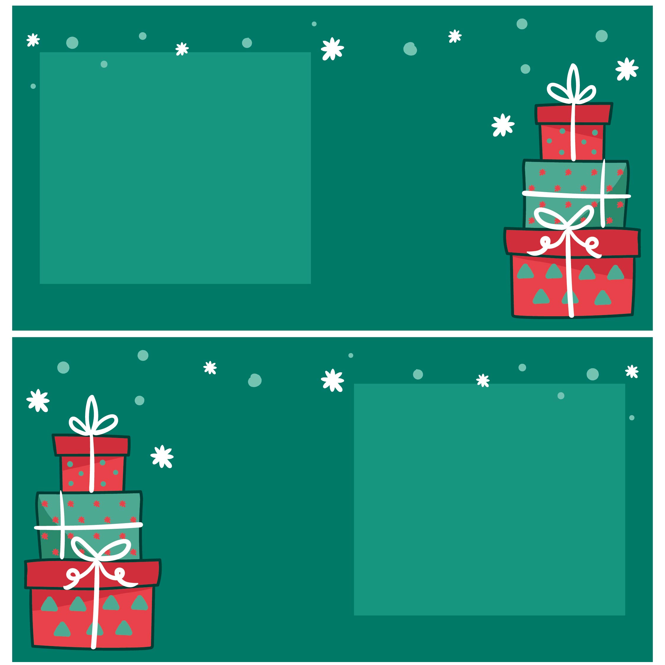 Free Printable Foldable Holiday Cards