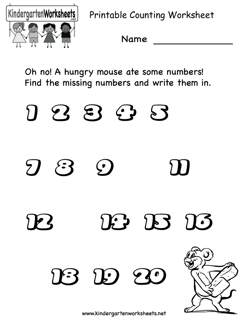 5 Best Images of Printable Sheets For Kindergarten  Kindergarten Math Activities Printable 