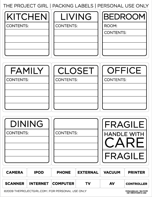 2 Best Images of Free Printable Moving Box Labels Free Printable