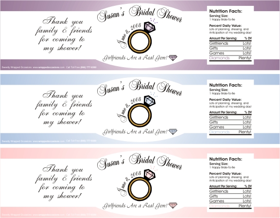 Free Template For Wedding Water Bottle Labels