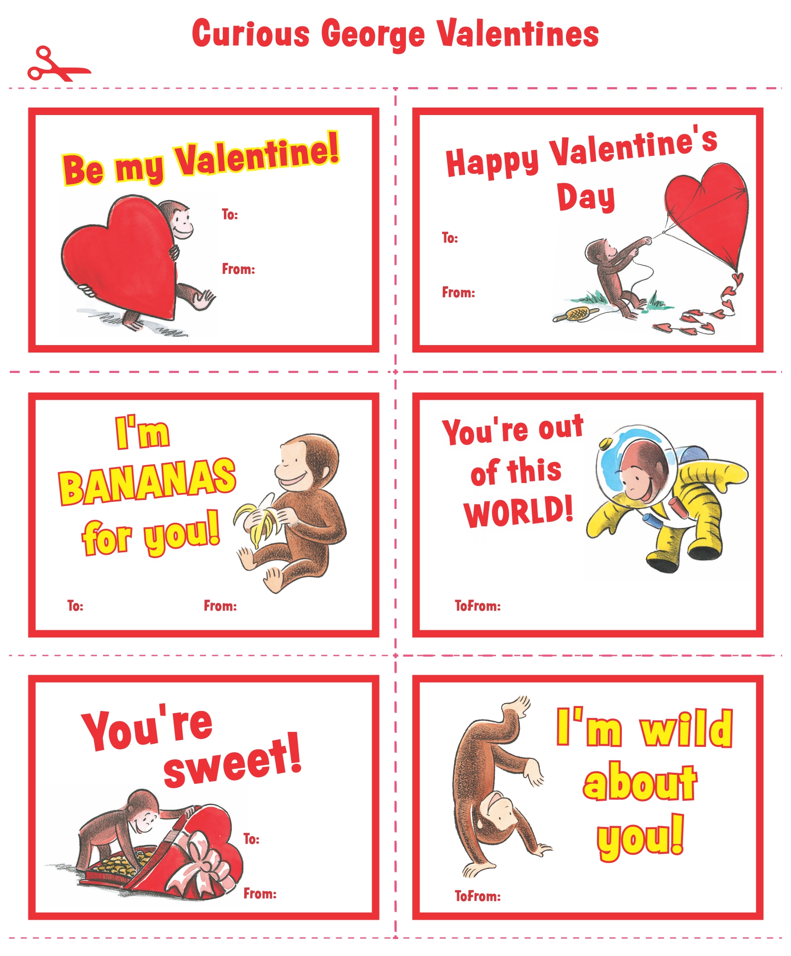 Free Children S Valentine Cards Printable