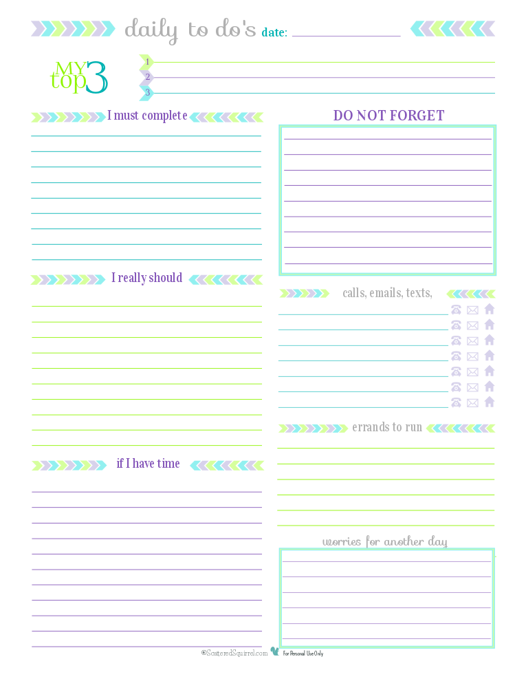 7 Best Images of Printable Daily To Do List For Work - Simple to Do